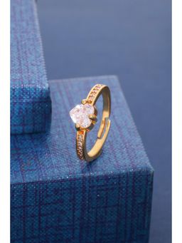 Gahan - Gold Plated Adjustable Ring for Women