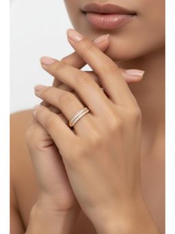 Gahan - Gold Plated Adjustable Ring for Women