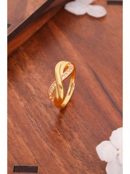 Gahan - Gold Plated Adjustable Ring for Women
