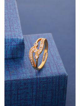 Gahan - Gold Plated Adjustable Ring for Women