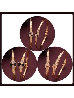 Gahan - Gold Plated Bangle Set for Women (Pack of 6)