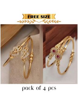 Gahan - Gold Plated Bangle Set for Women (Pack of 4)