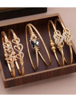 Gahan - Gold Plated Bangle Set for Women (Pack of 6)