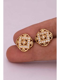 Gahan - Stud Earrings for Women Pearl Design with Brass Metal