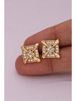 Gahan - Stud Earrings for Women Pearl Design with Brass Metal