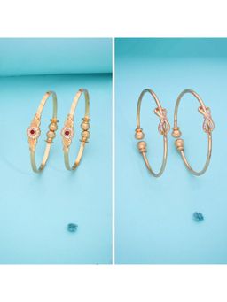 Gahan - Gold Plated Bangle Set for Women (Pack of 4)