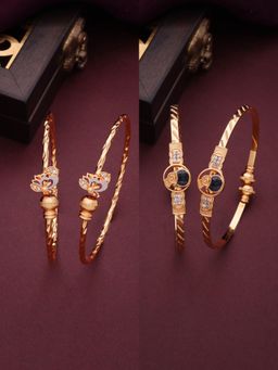 Gahan - Gold Plated Bangle Set for Women (Pack of 4)