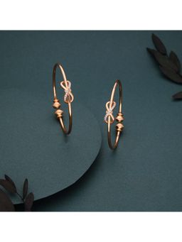 Gahan - Gold Plated Adjustable AD Stone Openable Bangle for Daily Wear