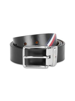 Tommy Hilfiger - Benvolio Men Leather Reversible Belt - Black