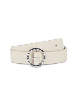 Tommy Hilfiger - Venlo Women Leather Non Reversible Belt - Beige
