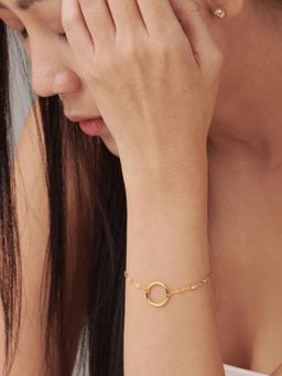 Palmonas - Circle Ring Bracelet-18k Gold Plated