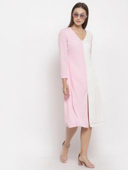 Ayrolane - Pink Colour Block Dress