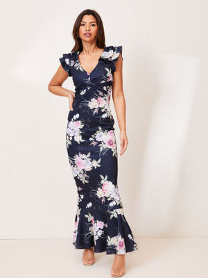 kay unger one shoulder gown