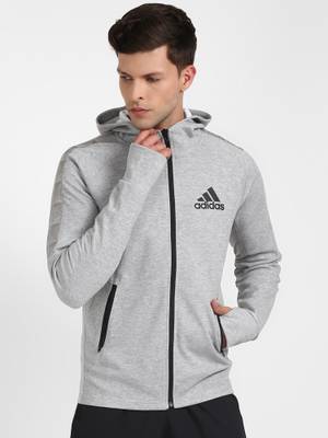 adidas Jackets : Buy adidas M Mt Fz Hd Grey Sports Track Top Online | Nykaa  Fashion