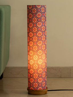 ExclusiveLane - Moroccan Glow Decorative Floor Lamp In Mango Wood (70 Cm, Without Bulb)
