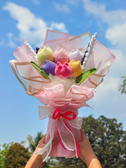 THE ZAPPY BOX - Twirling Tulips Crochet Bouquet