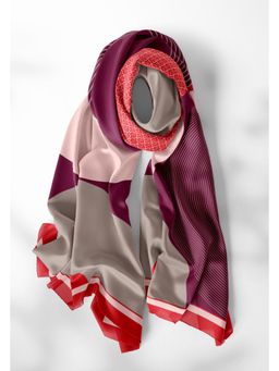 Thee Modern Roots - Red Chandra's Charm Silk Dupatta