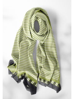 Thee Modern Roots - Green Royal Mosaic Silk Dupatta