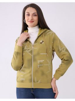 Monte Carlo - Women Full Sleeve Green Hoodie