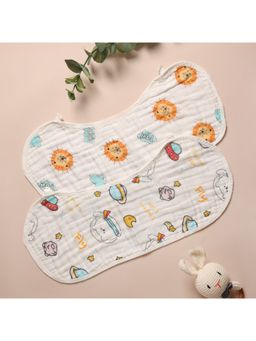 Kicks and Crawl - Roar And Soar Burp Cloth (Pack of 2)