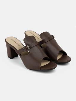 Lemon & Pepper - Women Brown Block Heels