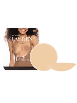 ButtChique - Beige Solid Silicone Pair Silicone Pasties Without Adhesive