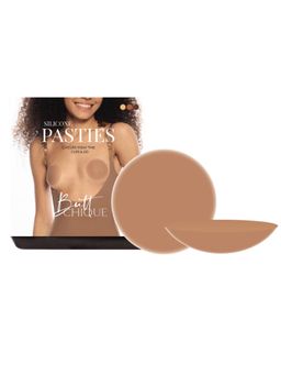 ButtChique - Brown Solid Pair Of Silicone Pasties (Pack of 4)
