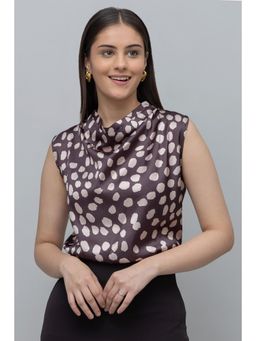 PURYS - Dots Print Top Multi-Color