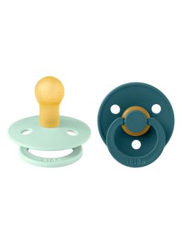 Bibs - Multi-Colour Latex Round Nipple Pacifier (Pack Of 2)