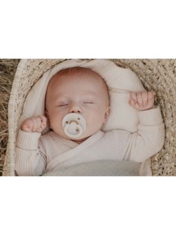 Bibs - Latex Round Nipple Ivory Pacifier