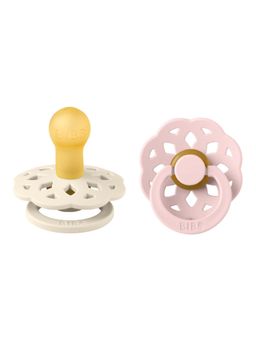 Bibs - Multi-Colour Latex Round Nipple Boheme Pacifier (Pack Of 2)