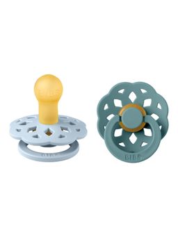 Bibs - Multi-Colour Latex Round Nipple Boheme Pacifier (Pack Of 2)