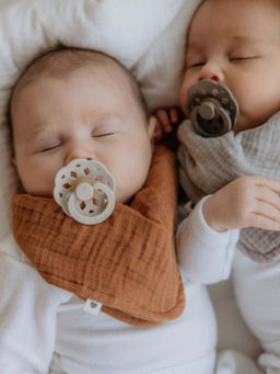 Bibs - Multi-Colour Latex Round Nipple Boheme Pacifier (Pack Of 2)