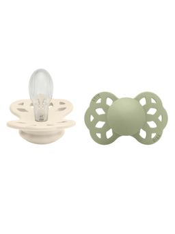 Bibs - Multi-Colour Infinity Anatomical Pacifier Nipple (Pack Of 2)