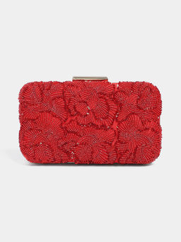 Label Ritu Kumar - Stella Red Clutch