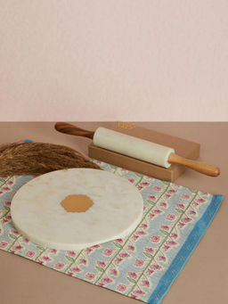 Fabindia - Rasoi Marble Chakla Belan With Stand (Set of 3)