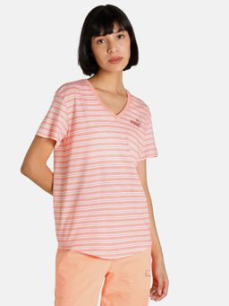 Puma - Essential AOP Sleeveless Womens Orange T-Shirt