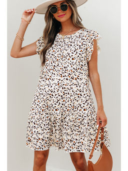 PARTIQ - Women White Animal Print Dress
