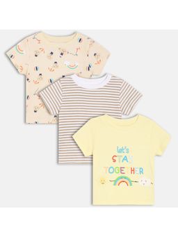 MINI KLUB - Multi-Color Printed Regular T-shirt (Pack of 3 )