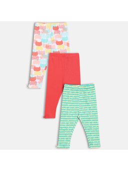 MINI KLUB - Multi-Color Stripes Regular Leggings (Pack of 3 )