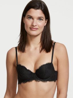 Victoria's Secret - Dream Angels Lightly Lined Lace Demi Bra Black