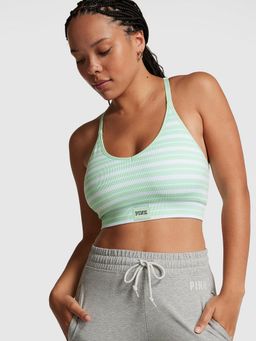 Victoria's Secret - Pink Seamless Racerback Bra Green