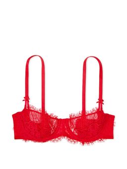 Victoria's Secret - Dream Angels Wicked Unlined Lace Balconette Bra Red