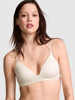 Victoria's Secret - PINK Wear Everywhere Lightly Lined Wireless T-shirt Bra Beige