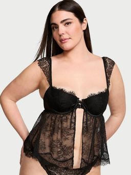 Victoria's Secret - Dream Angels Wicked Unlined Fly-Away Bra Top Black