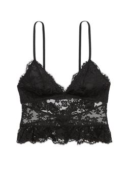 Victoria's Secret - Dare to Dream Lace Flounce Bra Top Black