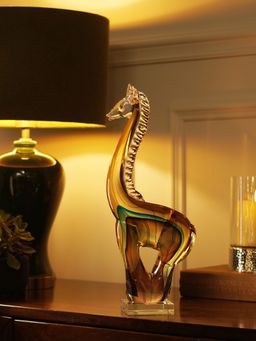 Pure Home + Living - Multi-Colour Ombre Handblown Glass Giraffe