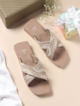 Yoho - Women Ivory & Beige EVA Stylish Everyday Sandals