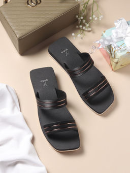 Yoho - Women Black Comfortable & Stylish Everyday Sandals