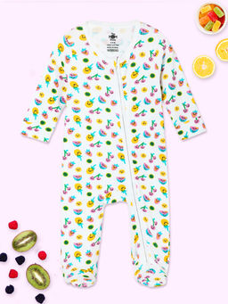 The Mom Store - Unisex Multi-Color Printed Baby Romper